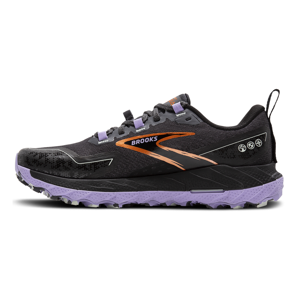 Brooks Cascadia 18 — Black - Blue Wash -  Flame — Size B — Width 7 — Alternate View 10