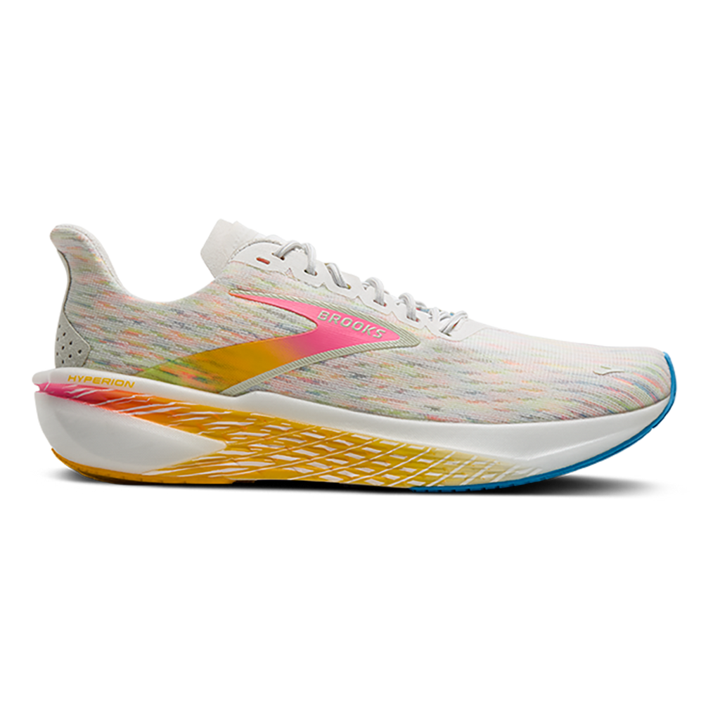 Brooks Hyperion 2 — White - Murmur - Sugar Plum — Size B — Width 7 — Detail View