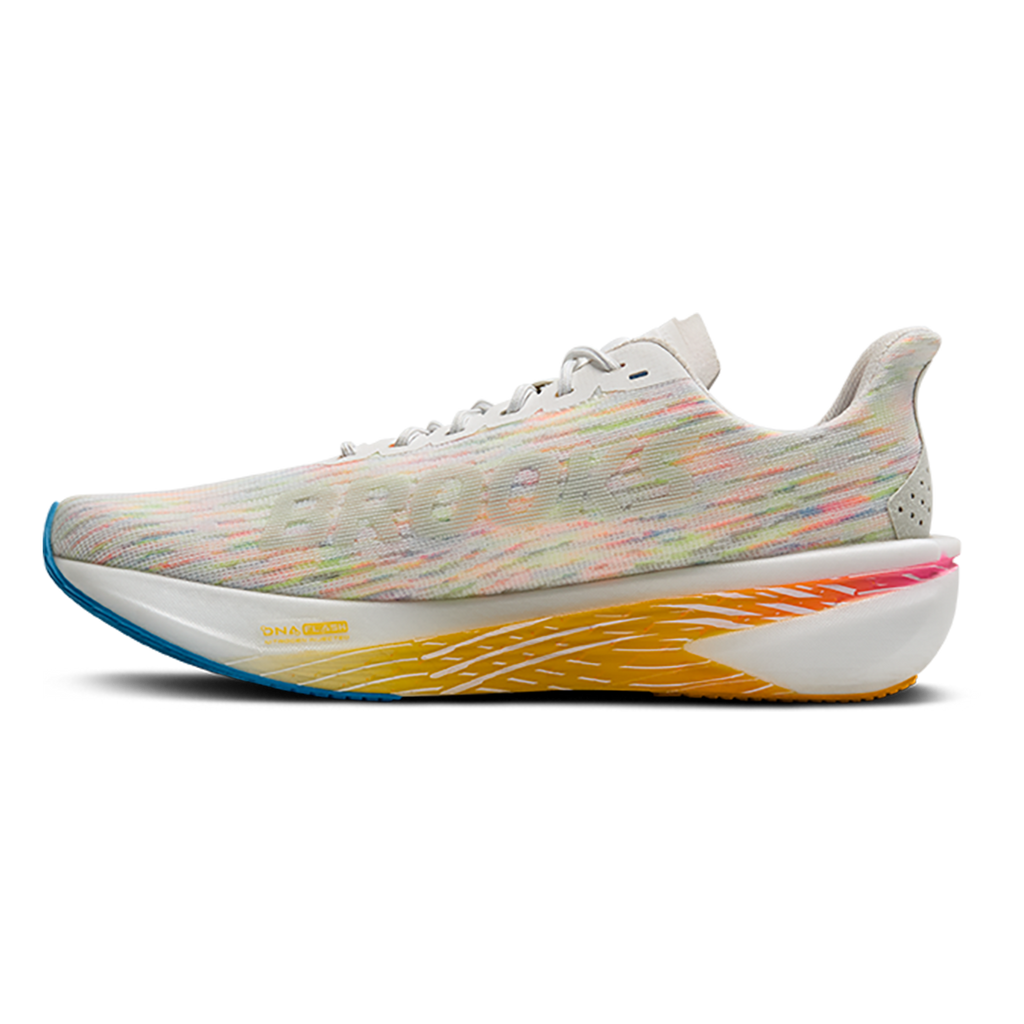 Brooks Hyperion 2 — White - Murmur - Sugar Plum — Size B — Width 7 — Lifestyle View