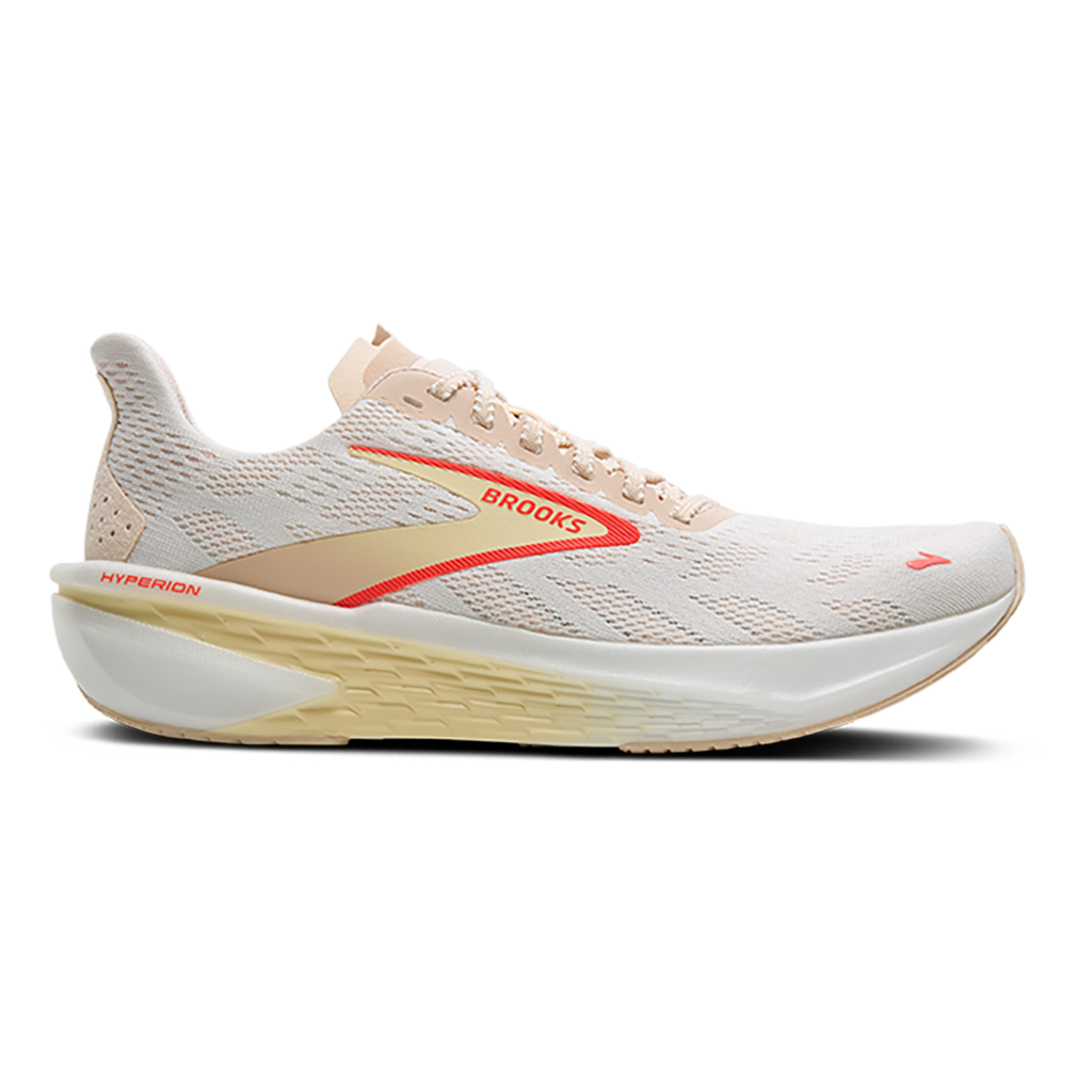 Brooks Hyperion 2 — White - Murmur - Sugar Plum — Size B — Width 7 — Front View