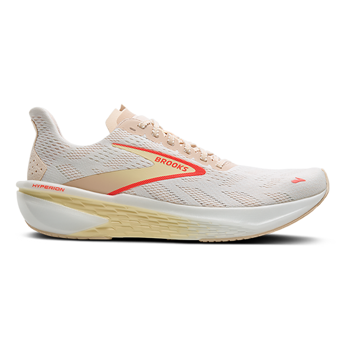 Brooks Hyperion 2 — White - Murmur - Sugar Plum — Size B — Width 7 — Front View