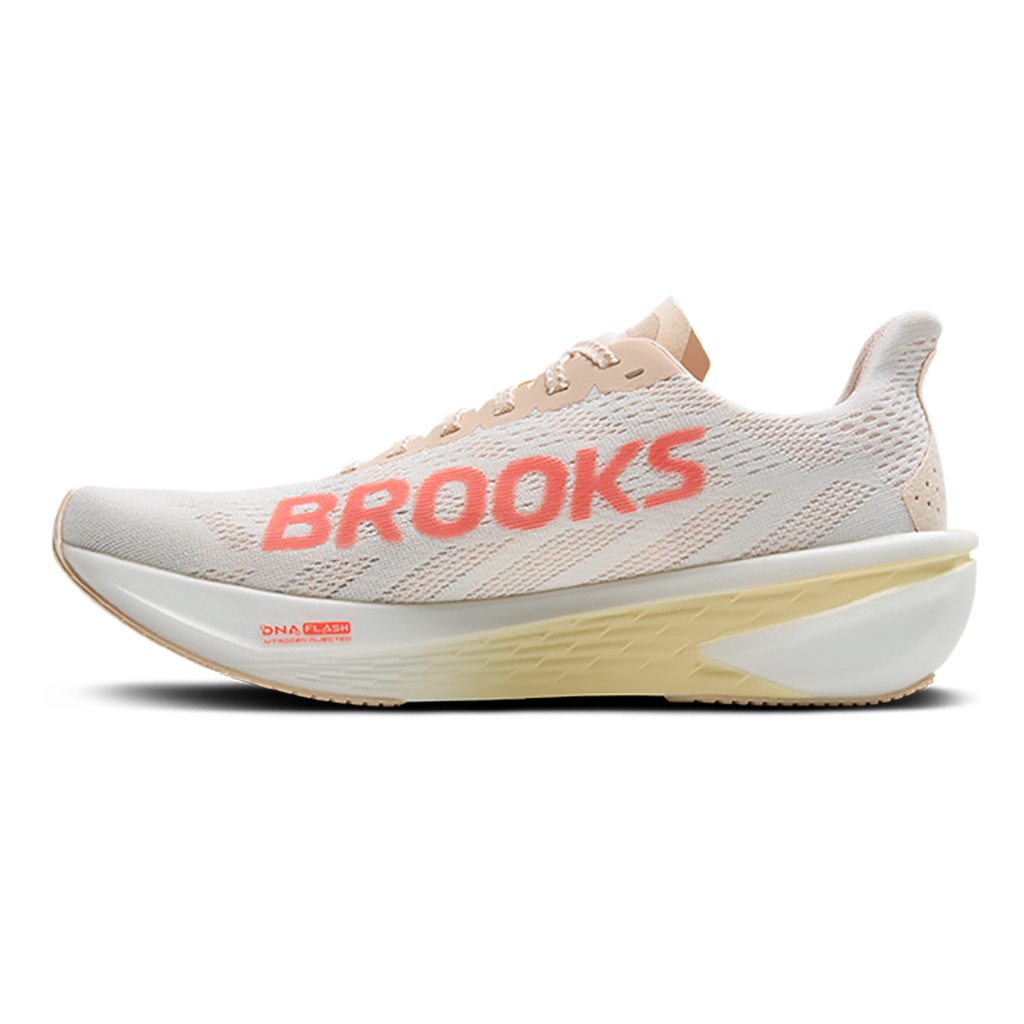 Brooks Hyperion 2 — White - Murmur - Sugar Plum — Size B — Width 7 — Side View