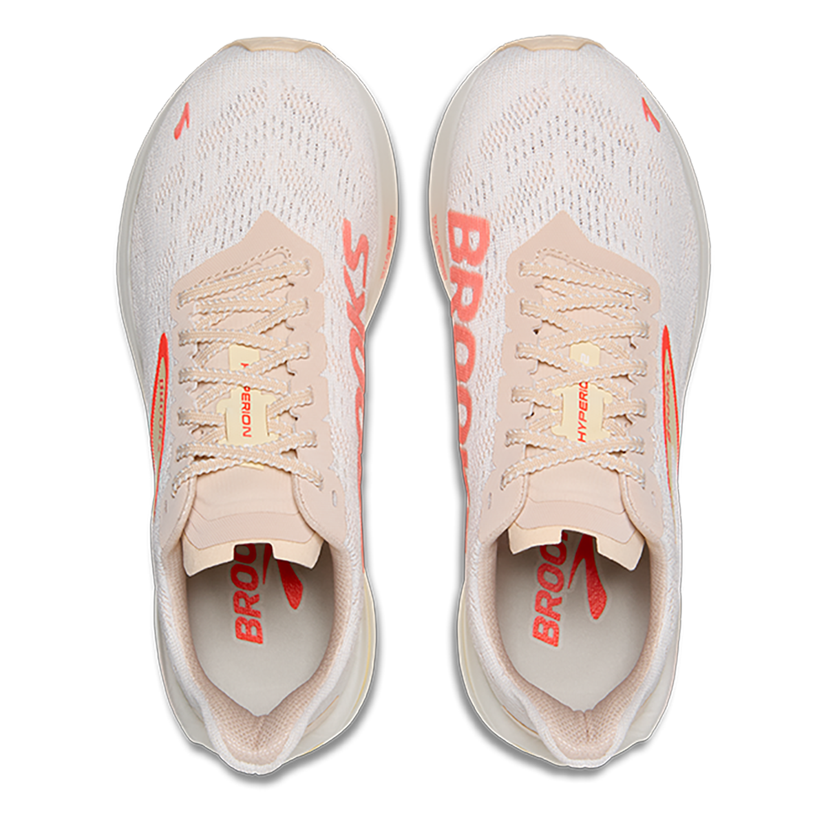 Brooks Hyperion 2 — White - Murmur - Sugar Plum — Size B — Width 7 — Back View