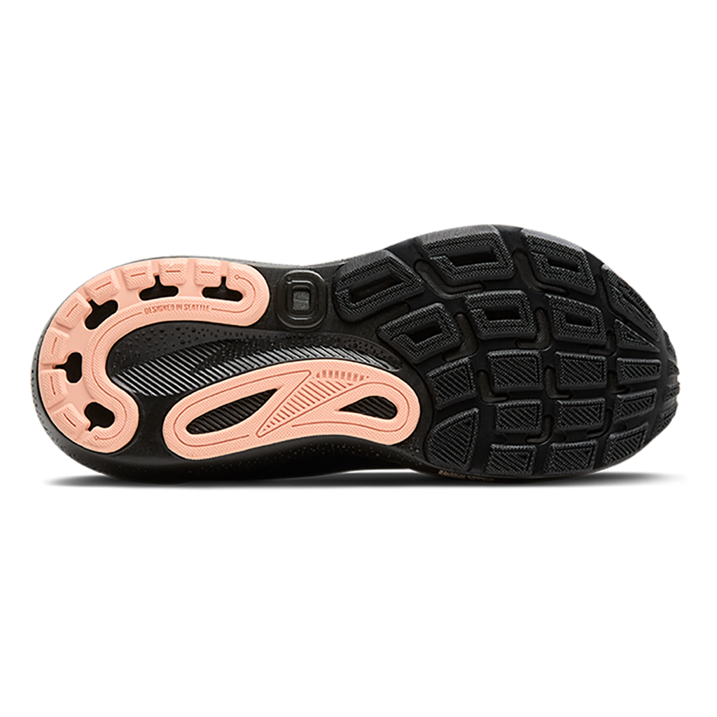 Brooks Adrenaline GTS 24 Black - Peacoat - Peach — Black - Peacoat - Peach — Size B — Width 5 — Top View