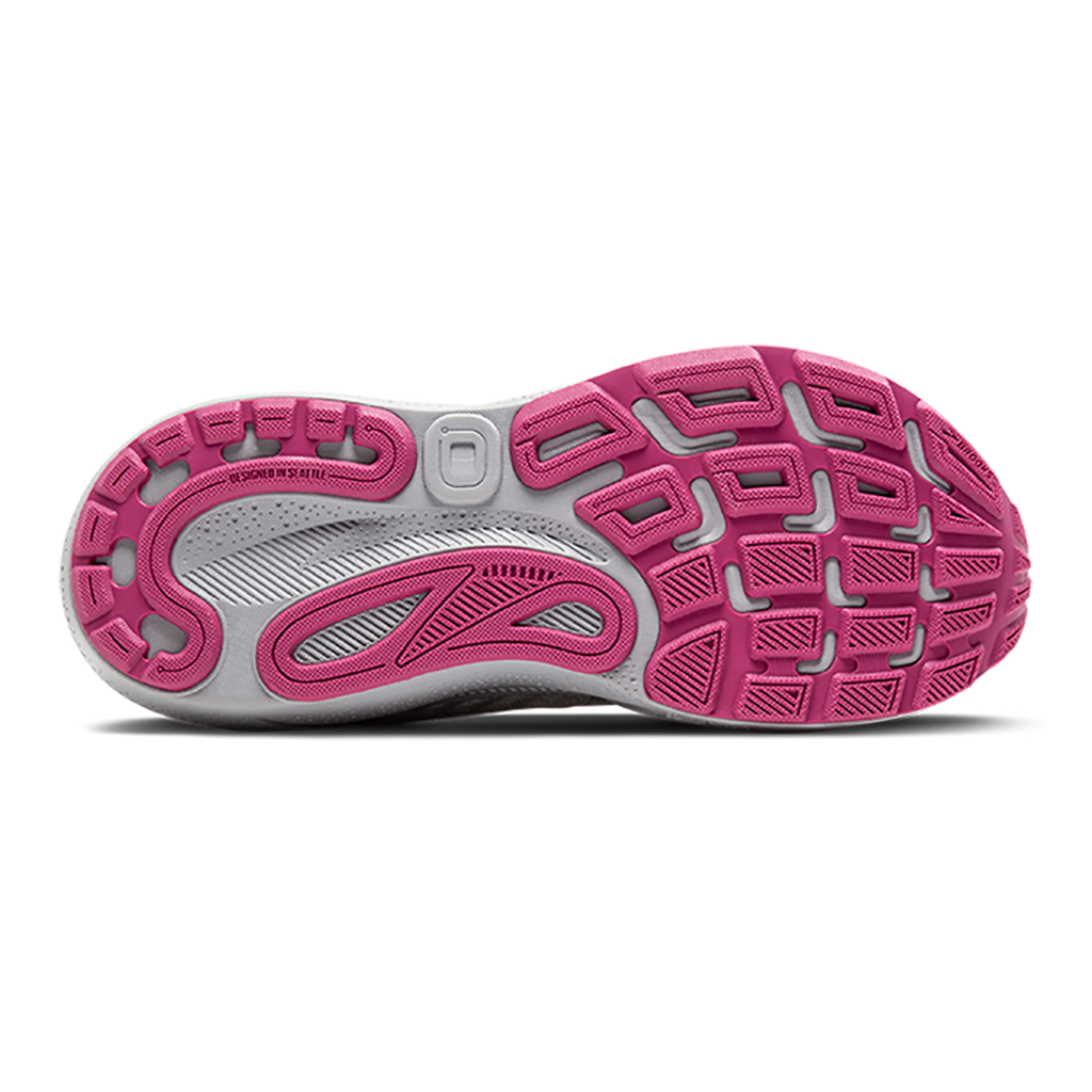 Brooks Adrenaline GTS 24 Alloy - White - Zephyr — Alloy - White - Zephyr — Size 2A — Width 5 — Top View