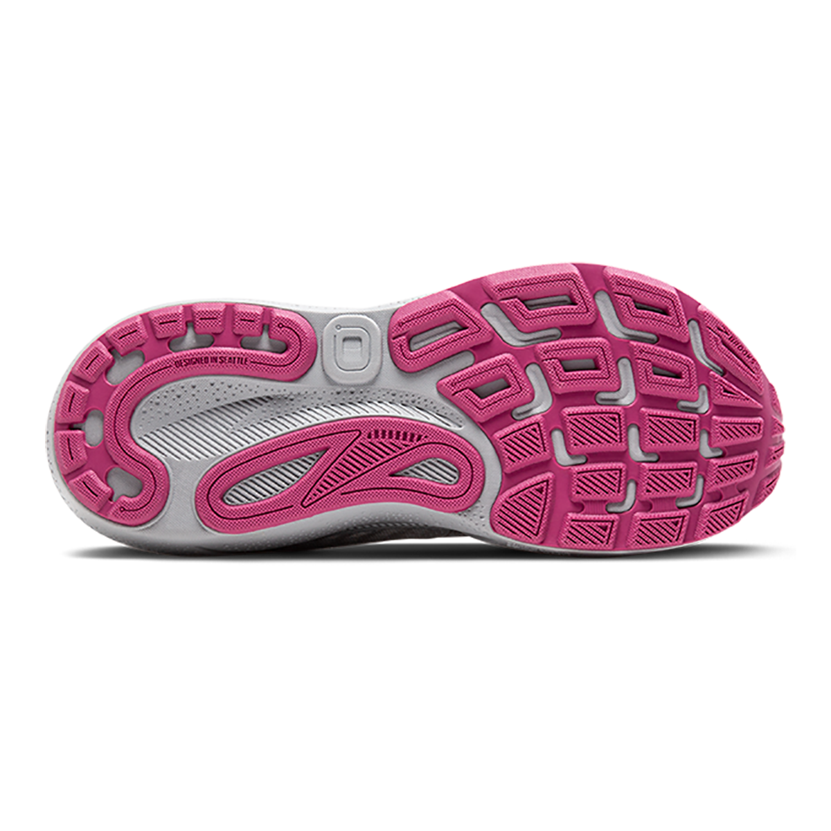 Brooks Adrenaline GTS 24 Alloy - White - Zephyr — Alloy - White - Zephyr — Size 2A — Width 5 — Top View