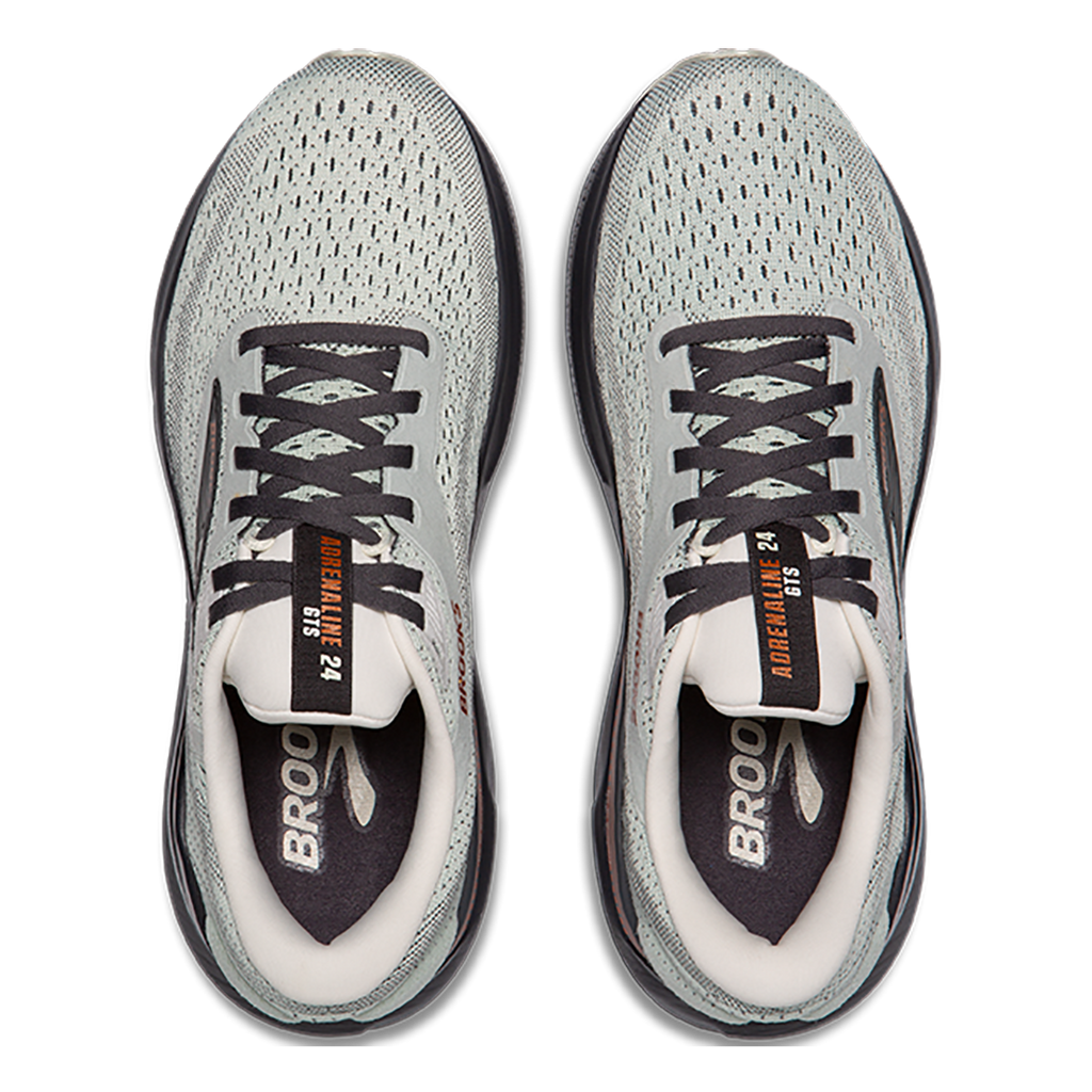 Brooks Adrenaline GTS 24 Mercury - Ebony - Copper — Mercury - Ebony - Copper — Size B — Width 5 — Back View