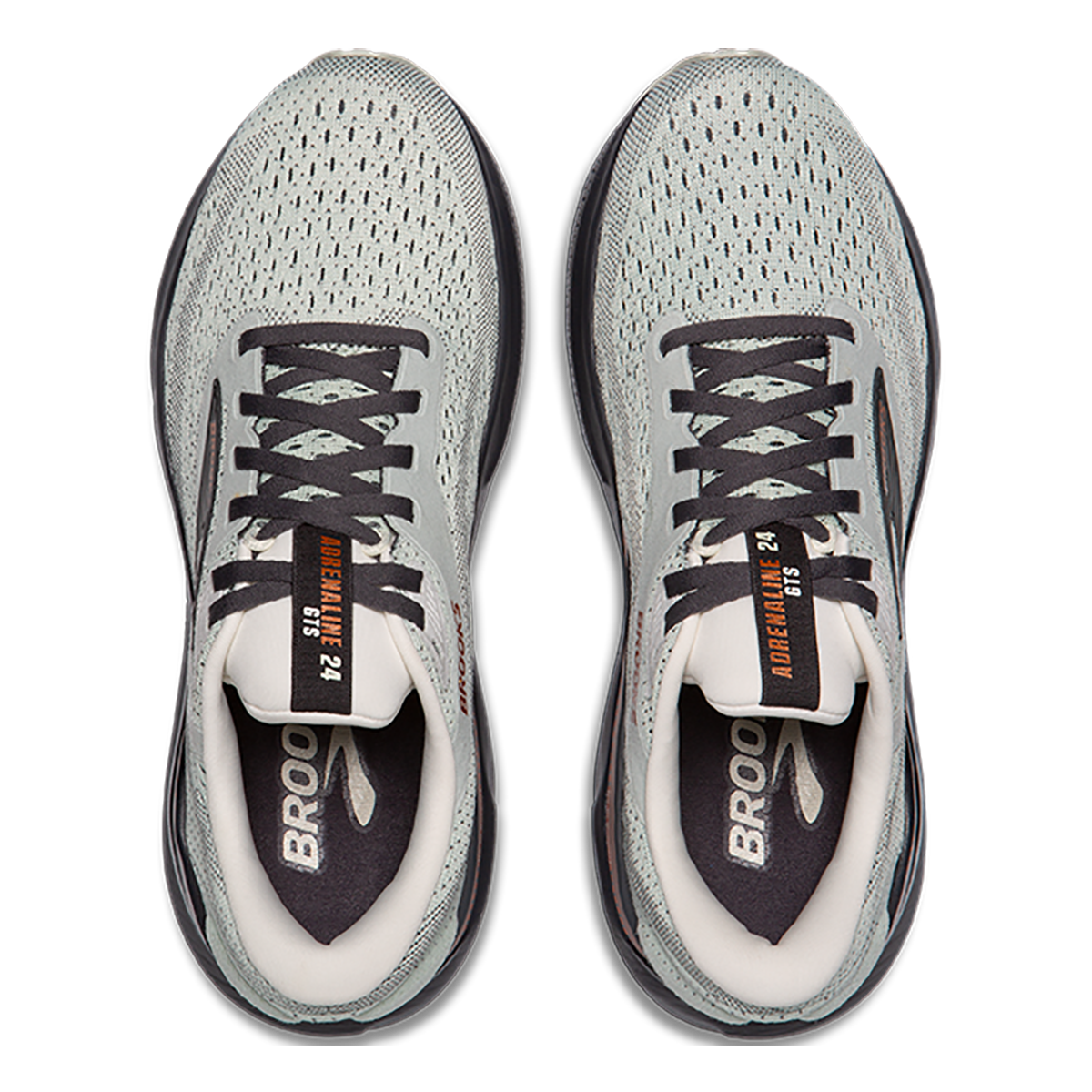 Brooks Adrenaline GTS 24 Mercury - Ebony - Copper — Mercury - Ebony - Copper — Size B — Width 5 — Back View