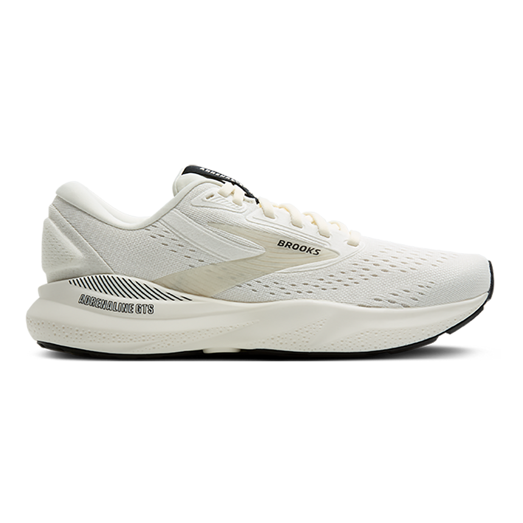 Brooks Adrenaline GTS 24 Coconut - Black - White Sand — Coconut - Black - White Sand — Size B — Width 5 — Front View
