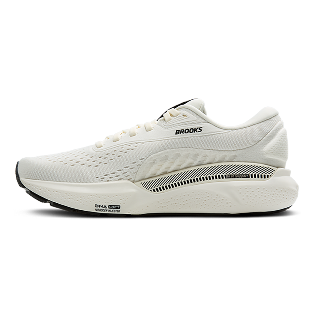 Brooks Adrenaline GTS 24 Coconut - Black - White Sand — Coconut - Black - White Sand — Size B — Width 5 — Side View