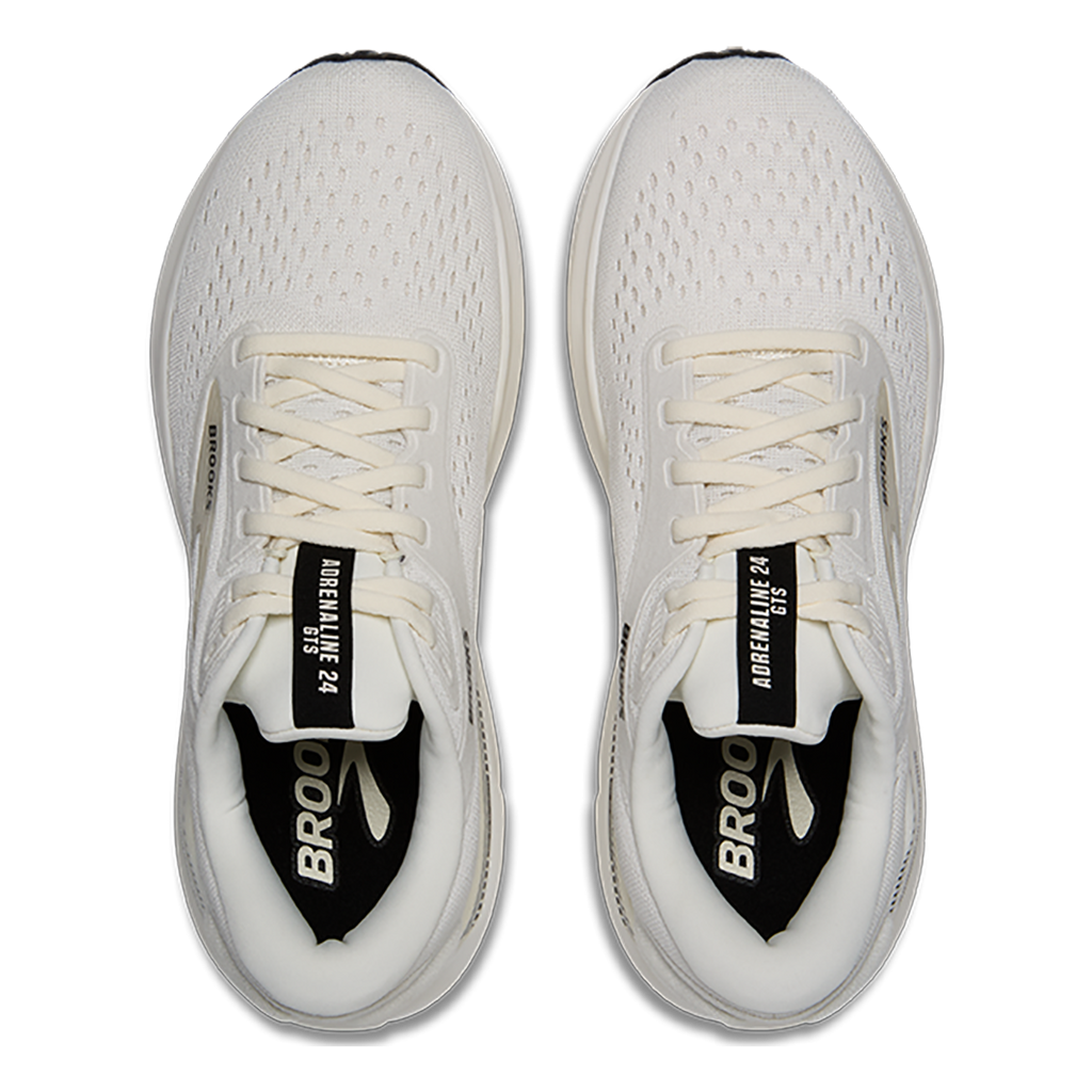 Brooks Adrenaline GTS 24 Coconut - Black - White Sand — Coconut - Black - White Sand — Size B — Width 5 — Back View