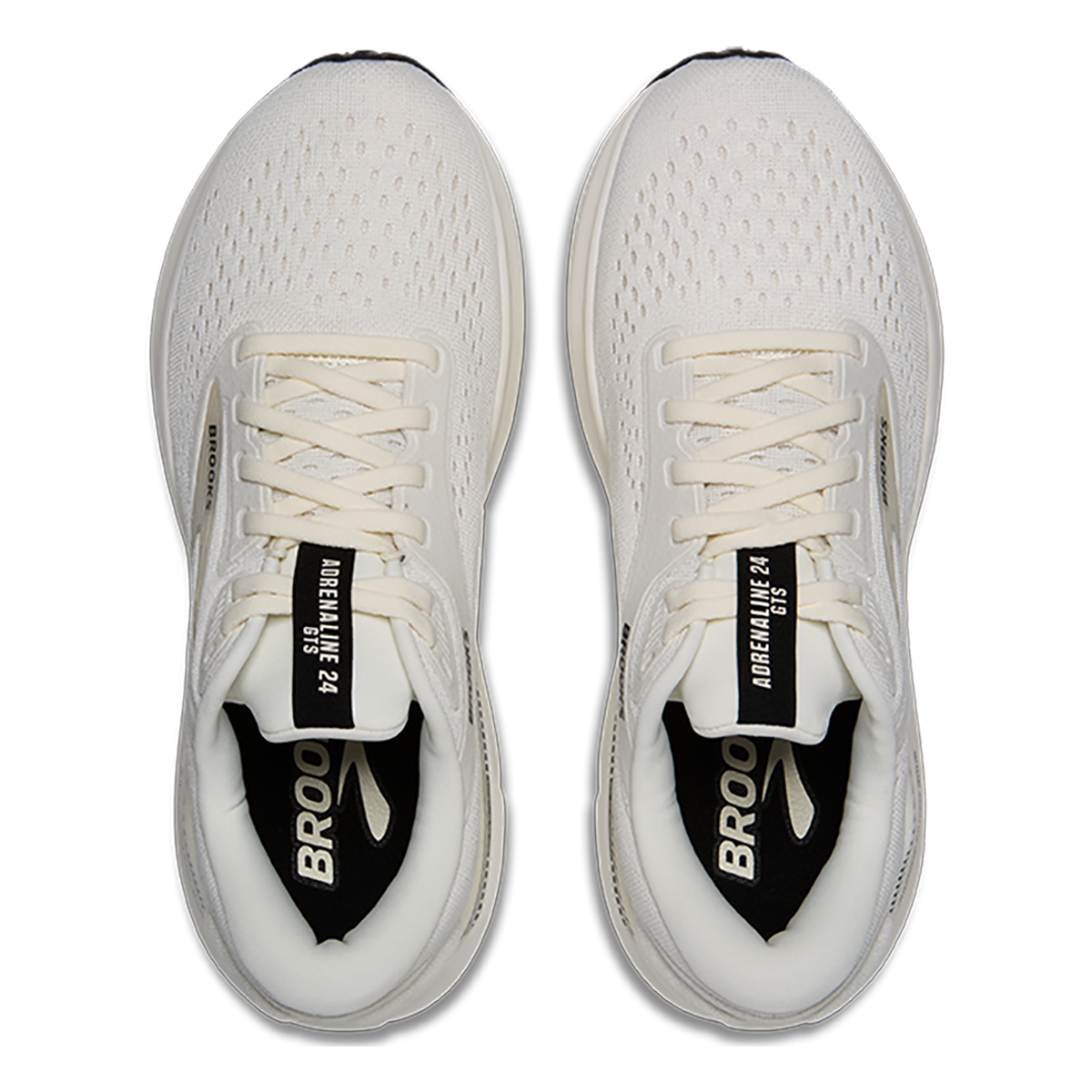 Brooks Adrenaline GTS 24 Coconut - Black - White Sand — Coconut - Black - White Sand — Size B — Width 5 — Back View