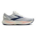 Brooks Adrenaline GTS 24 Grey - Blue Ribbon - Peach — Grey - Blue Ribbon - Peach — Size B — Width 5 — Front View