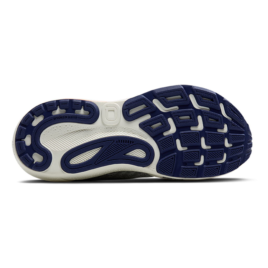 Brooks Adrenaline GTS 24 Grey - Blue Ribbon - Peach — Grey - Blue Ribbon - Peach — Size B — Width 5 — Top View