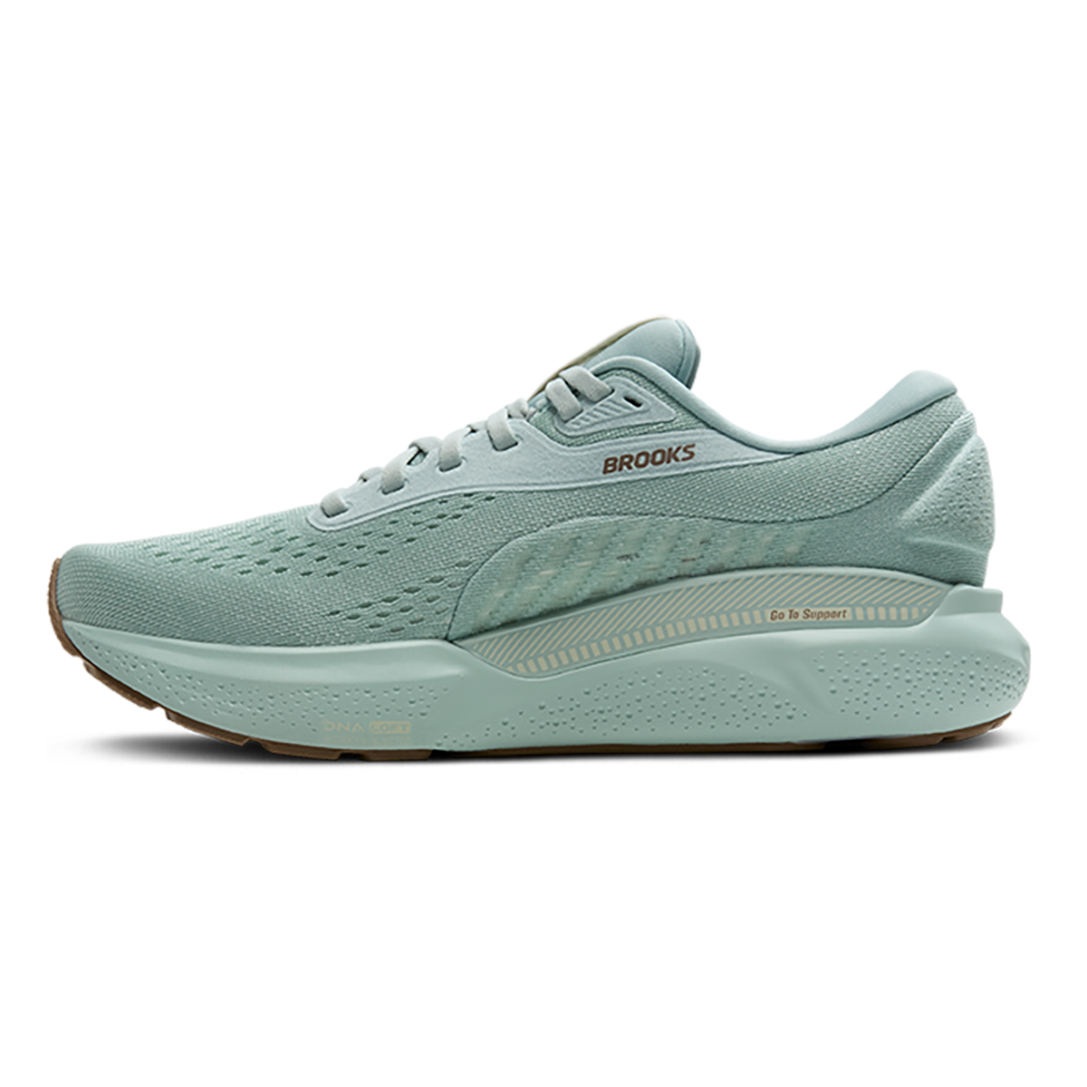 Brooks Adrenaline GTS 24 Cloud Blue - Coconut - Portabella — Cloud Blue - Coconut - Portabella — Size B — Width 5 — Side View