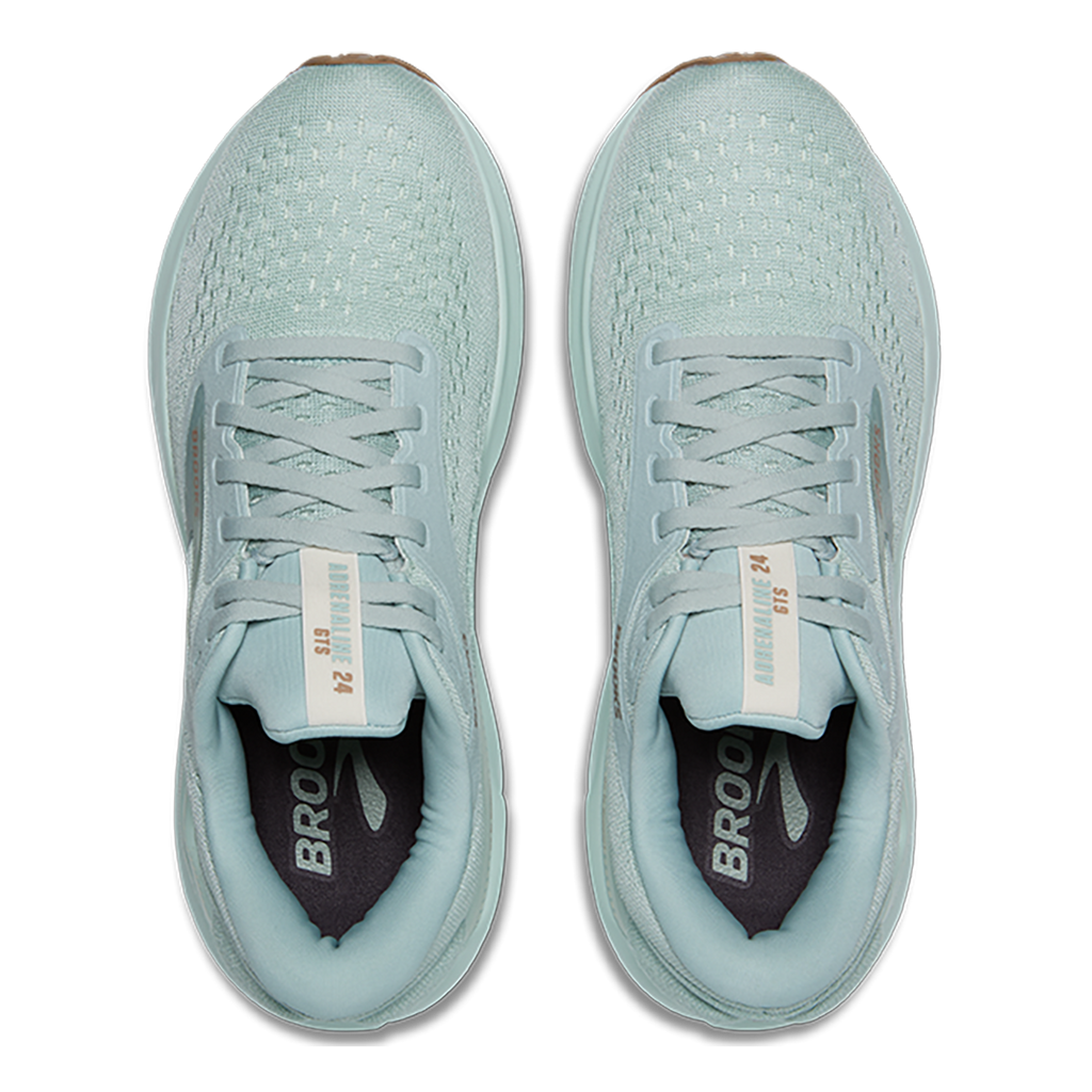 Brooks Adrenaline GTS 24 Cloud Blue - Coconut - Portabella — Cloud Blue - Coconut - Portabella — Size B — Width 5 — Back View