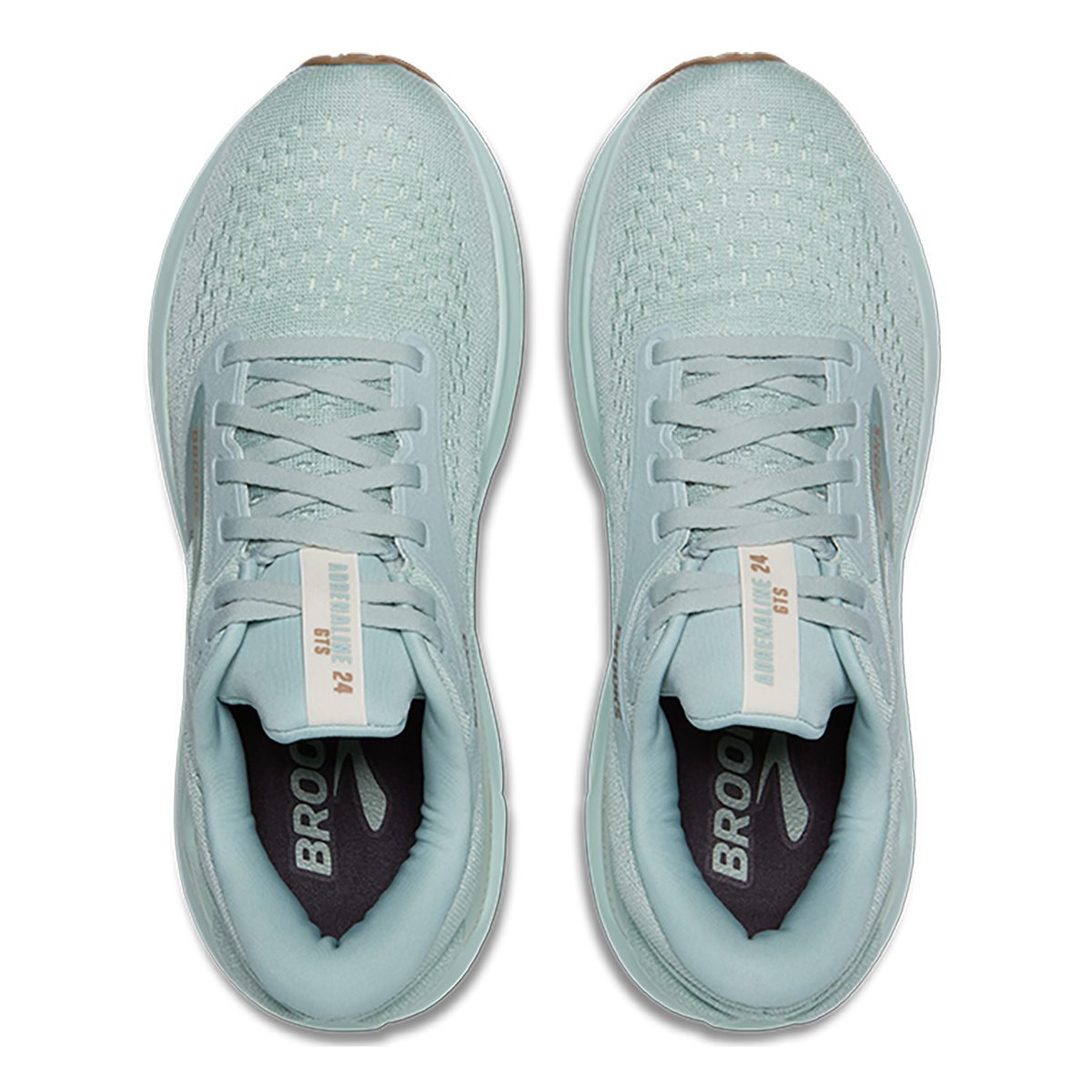 Brooks Adrenaline GTS 24 Cloud Blue - Coconut - Portabella — Cloud Blue - Coconut - Portabella — Size B — Width 5 — Back View