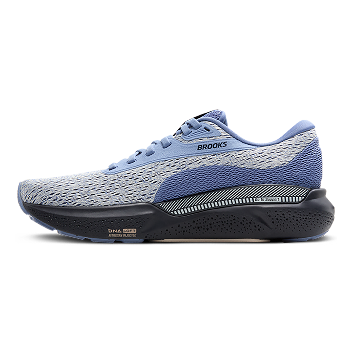 Brooks Adrenaline GTS 24 Country Wash - Bluewash - Ebony — Country Wash - Bluewash - Ebony — Size B — Width 5 — Side View