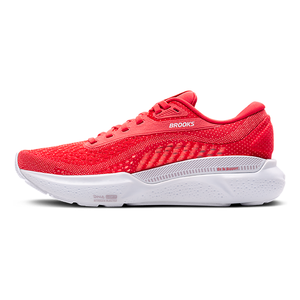 Brooks Adrenaline GTS 24 Cayenne - Thistle - White — Cayenne - Thistle - White — Size B — Width 5 — Side View