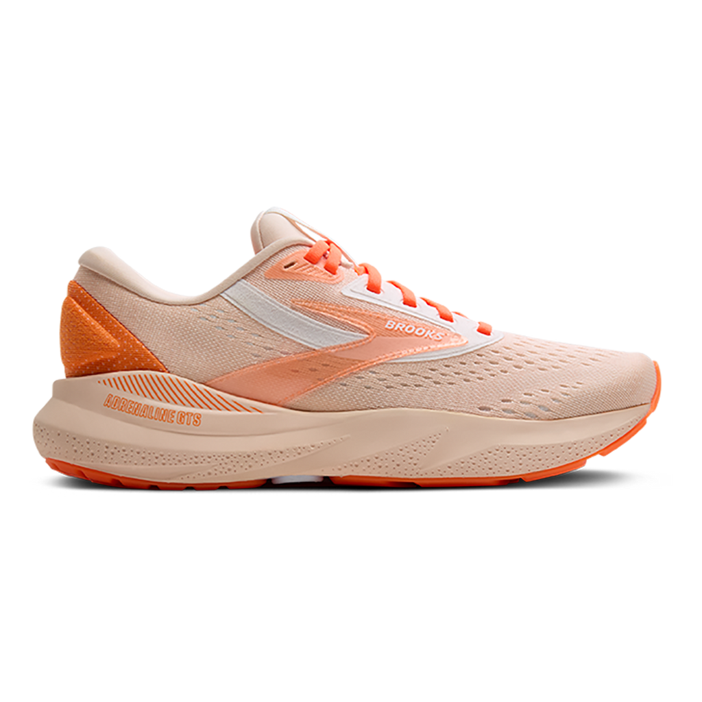 Brooks Adrenaline GTS 24 Pink - Nectarine - Orange — Pink - Nectarine - Orange — Size B — Width 5 — Front View