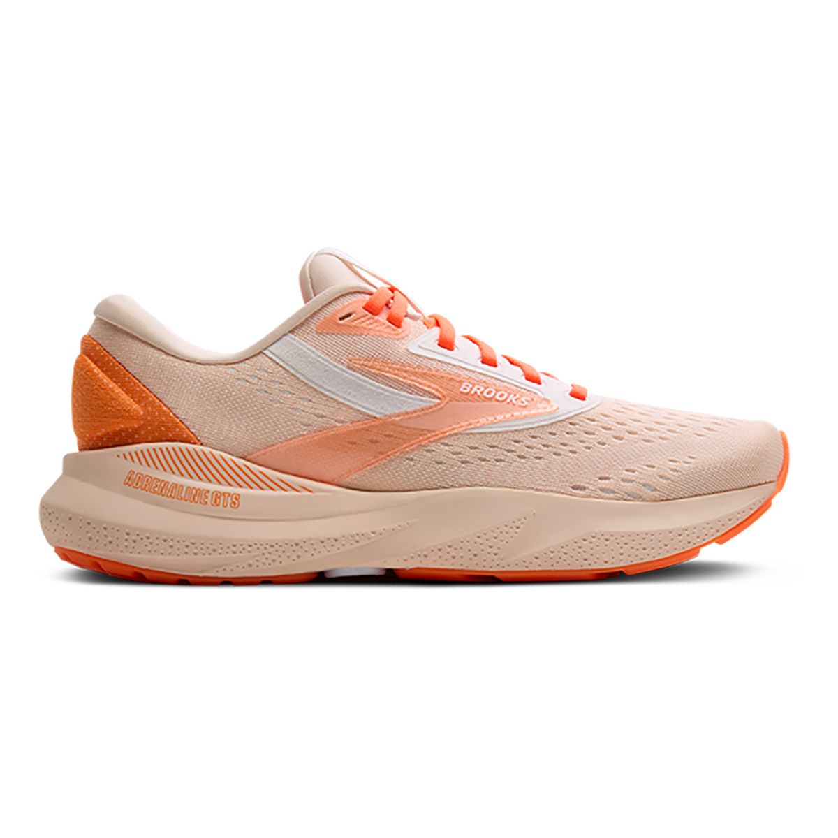 Brooks Adrenaline GTS 24 Pink - Nectarine - Orange — Pink - Nectarine - Orange — Size B — Width 5 — Front View