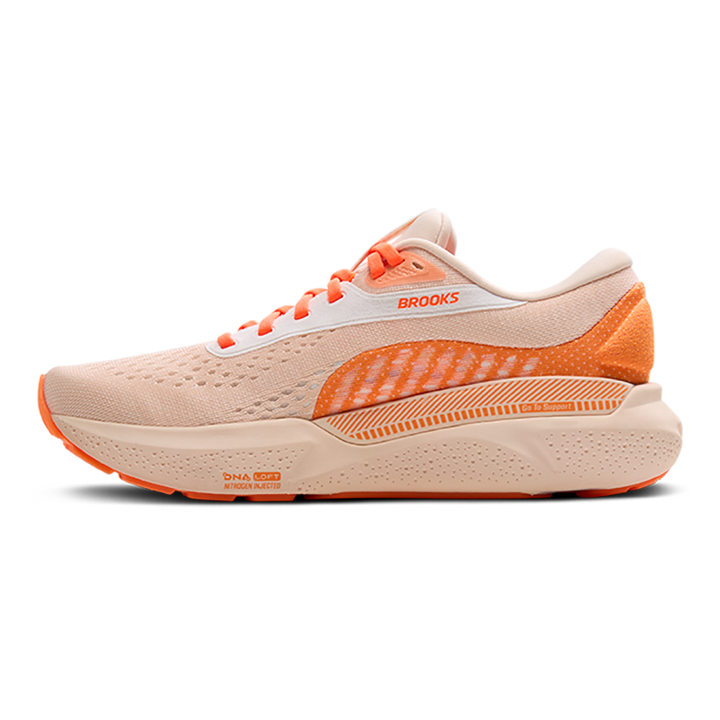 Brooks Adrenaline GTS 24 Pink - Nectarine - Orange — Pink - Nectarine - Orange — Size B — Width 5 — Side View
