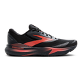 Brooks Adrenaline GTS 24 Weatherized — Black - Ebony - Hot Coral — Size B — Width 6.5 — Front View