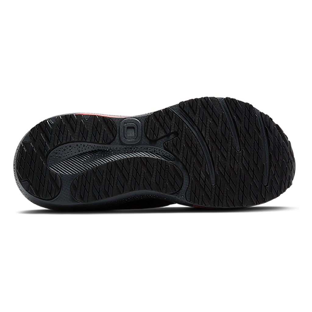 Brooks Adrenaline GTS 24 Weatherized — Black - Ebony - Hot Coral — Size B — Width 6.5 — Top View