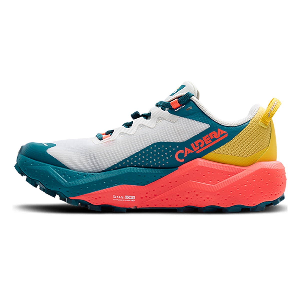 Brooks Caldera 8 — Bit of Blue - Quince - Flame — Size B — Width 7.5 — Alternate View 10