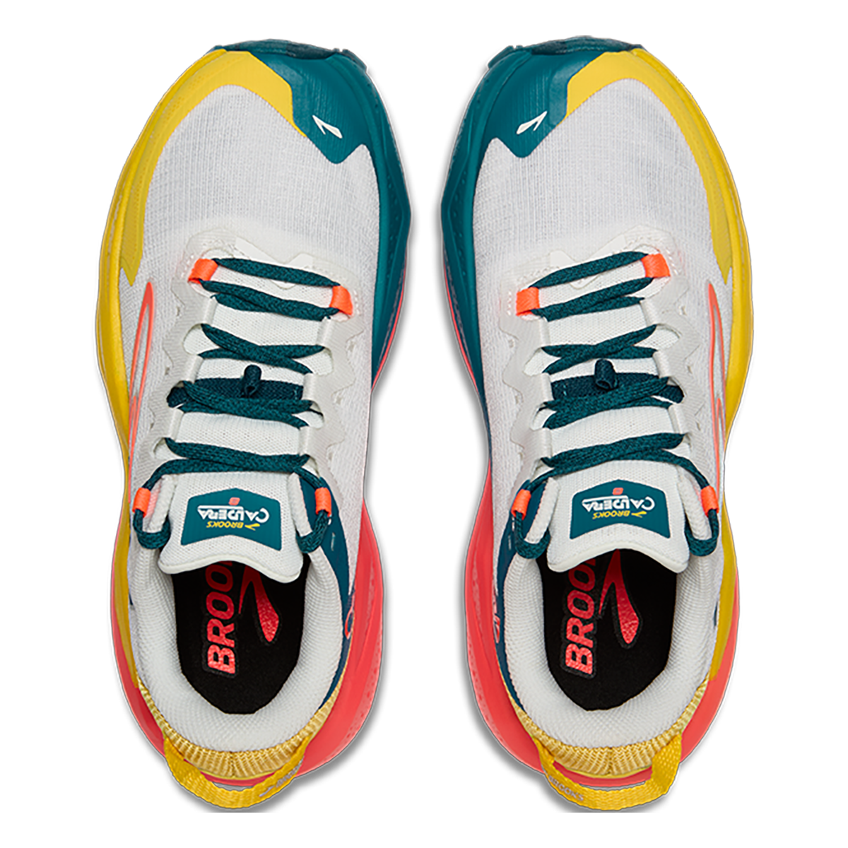 Brooks Caldera 8 — Bit of Blue - Quince - Flame — Size B — Width 7.5 — Alternate View 11
