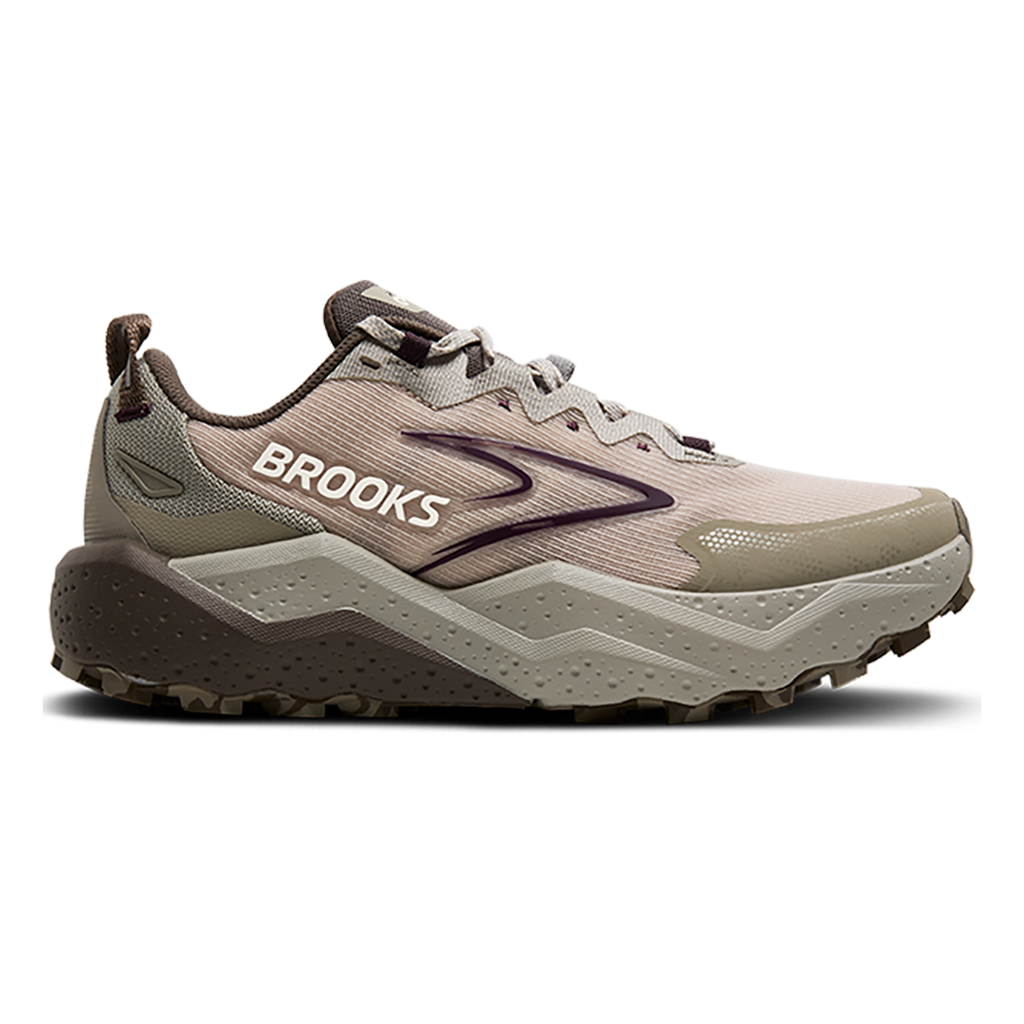 Brooks Caldera 8 — Bit of Blue - Quince - Flame — Size B — Width 7.5 — Detail View