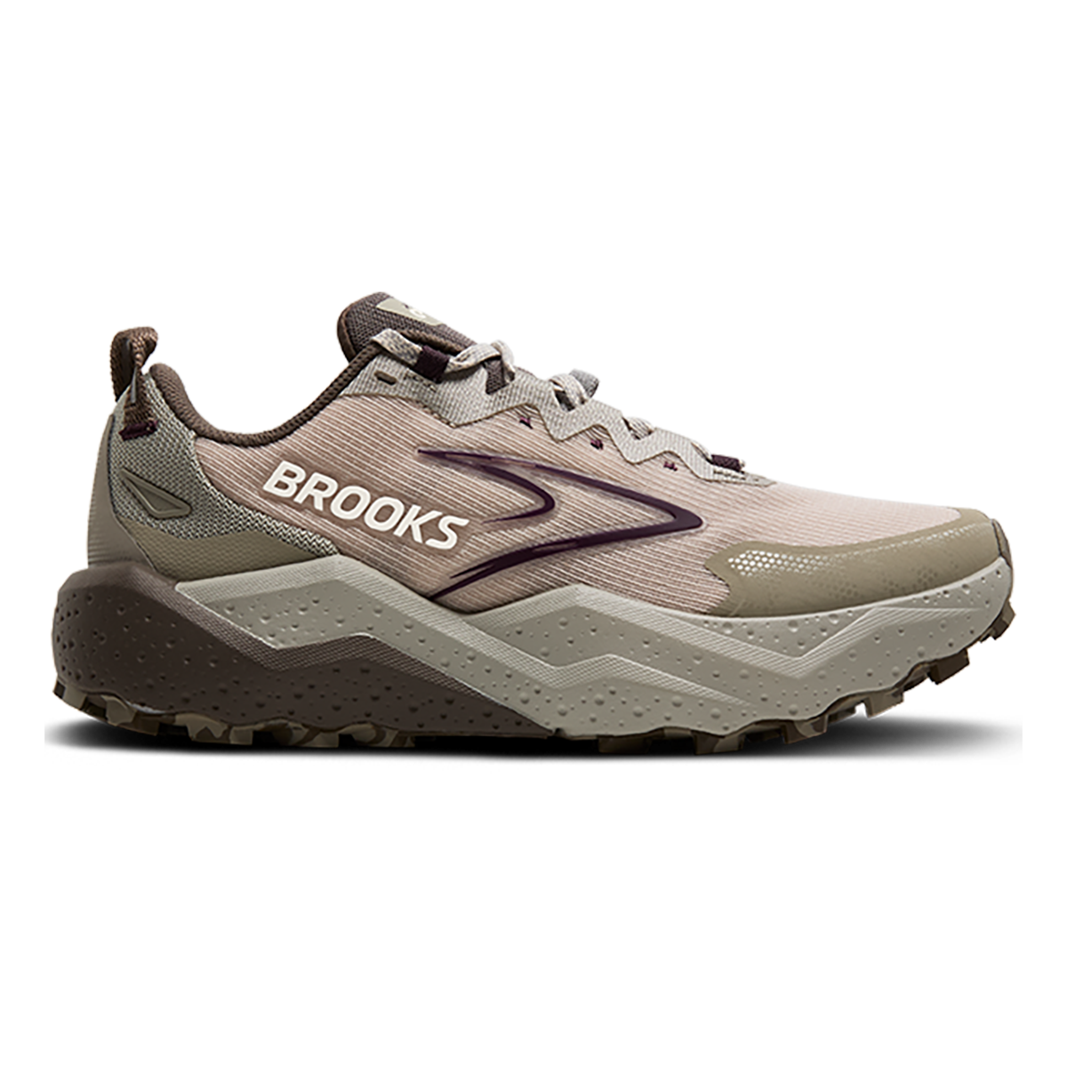 Brooks Caldera 8 — Bit of Blue - Quince - Flame — Size B — Width 7.5 — Detail View