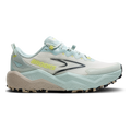 Brooks Caldera 8 — Bit of Blue - Quince - Flame — Size B — Width 7.5 — Front View