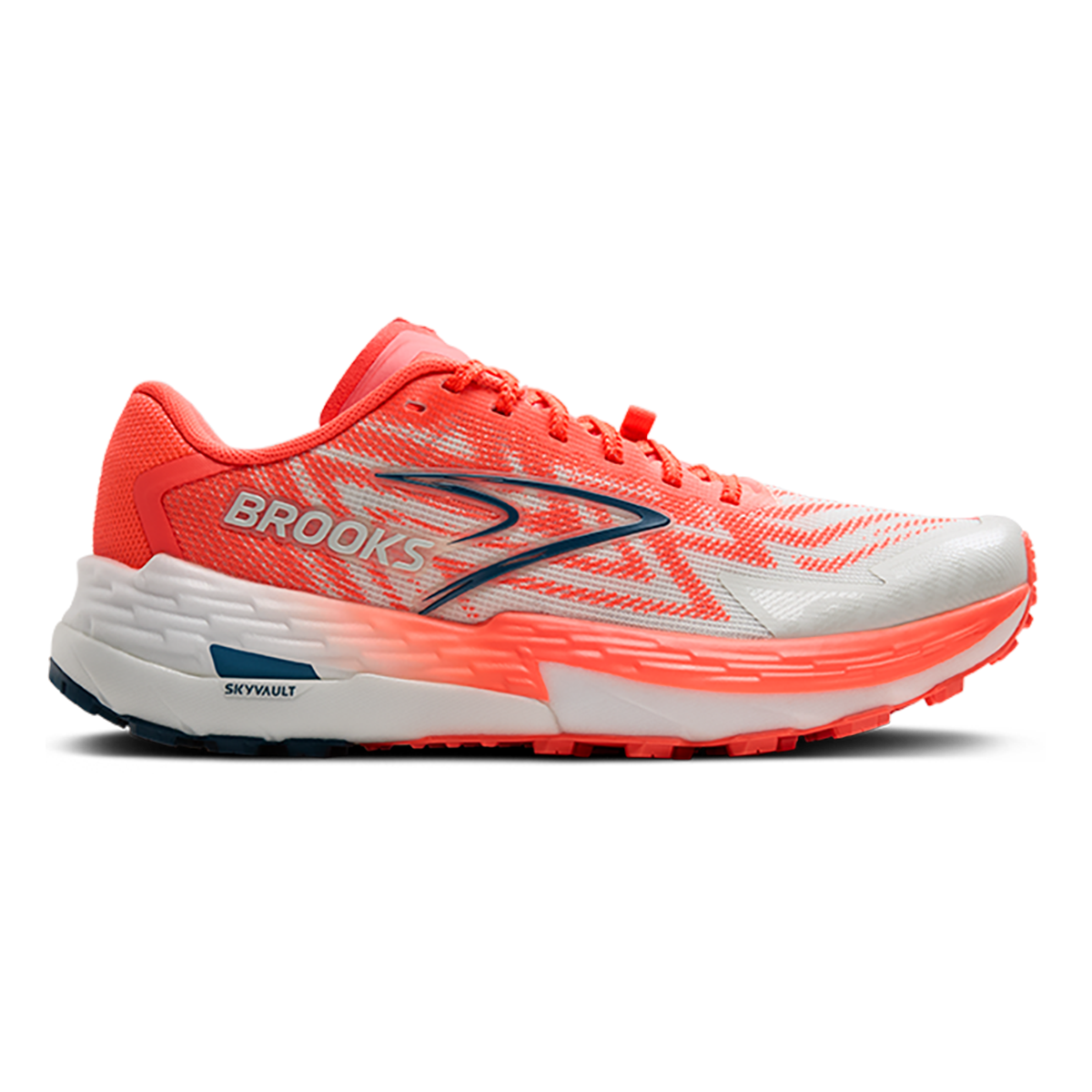 Brooks Catamount 4 — Bit of Blue - Flame - Legion Blue — Size B — Width 7 — Front View