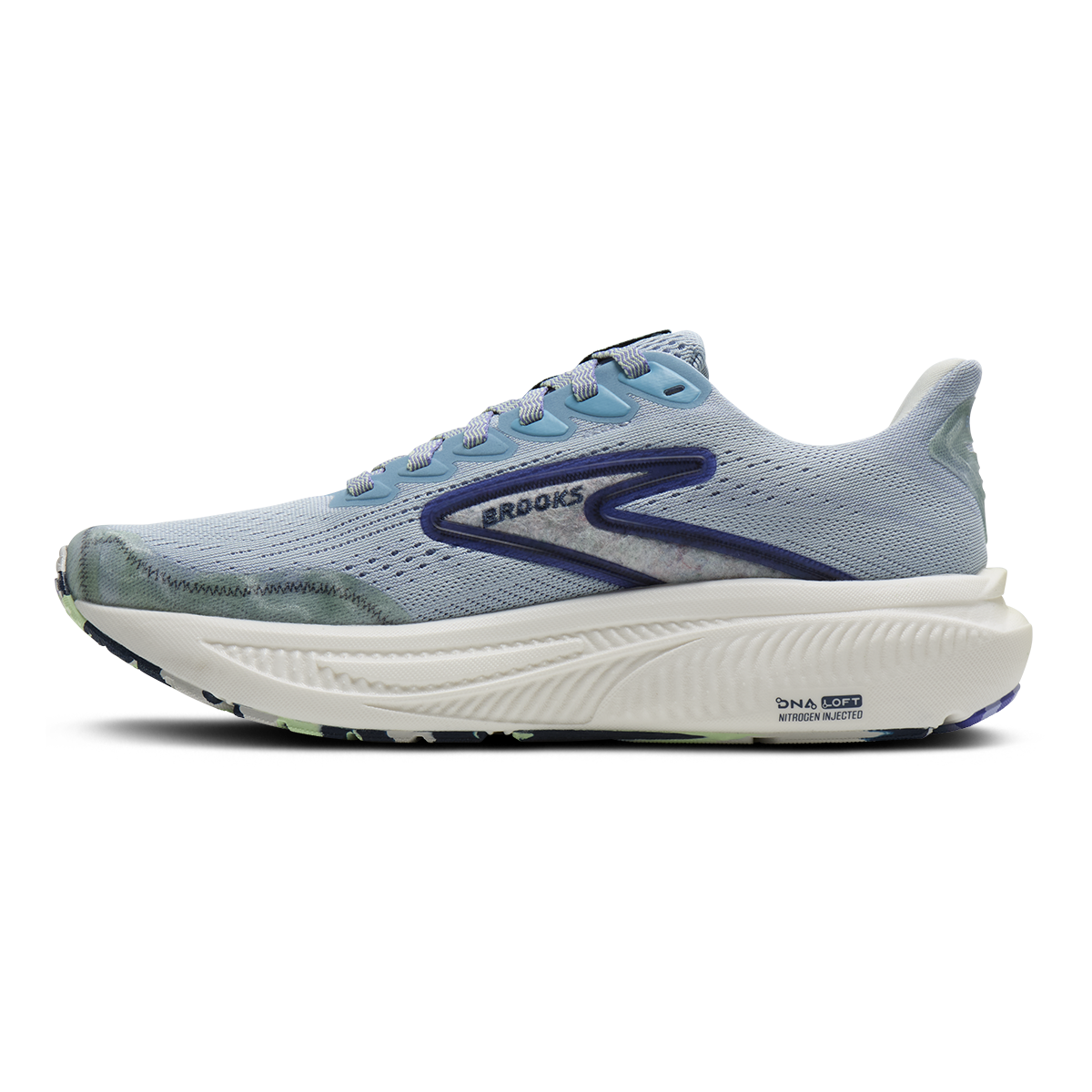 Brooks Ghost 17 — Blue Heron - White - Orange — Size B — Width 5 — Alternate View 50