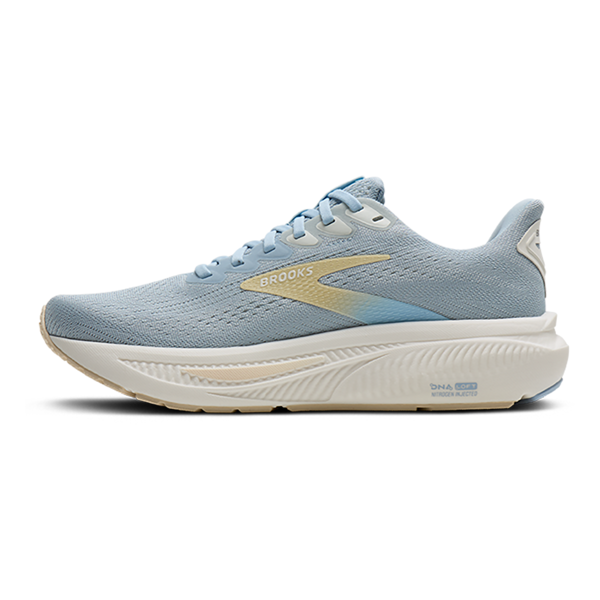 Brooks Ghost 17 — Blue Heron - White - Orange — Size B — Width 5 — Lifestyle View