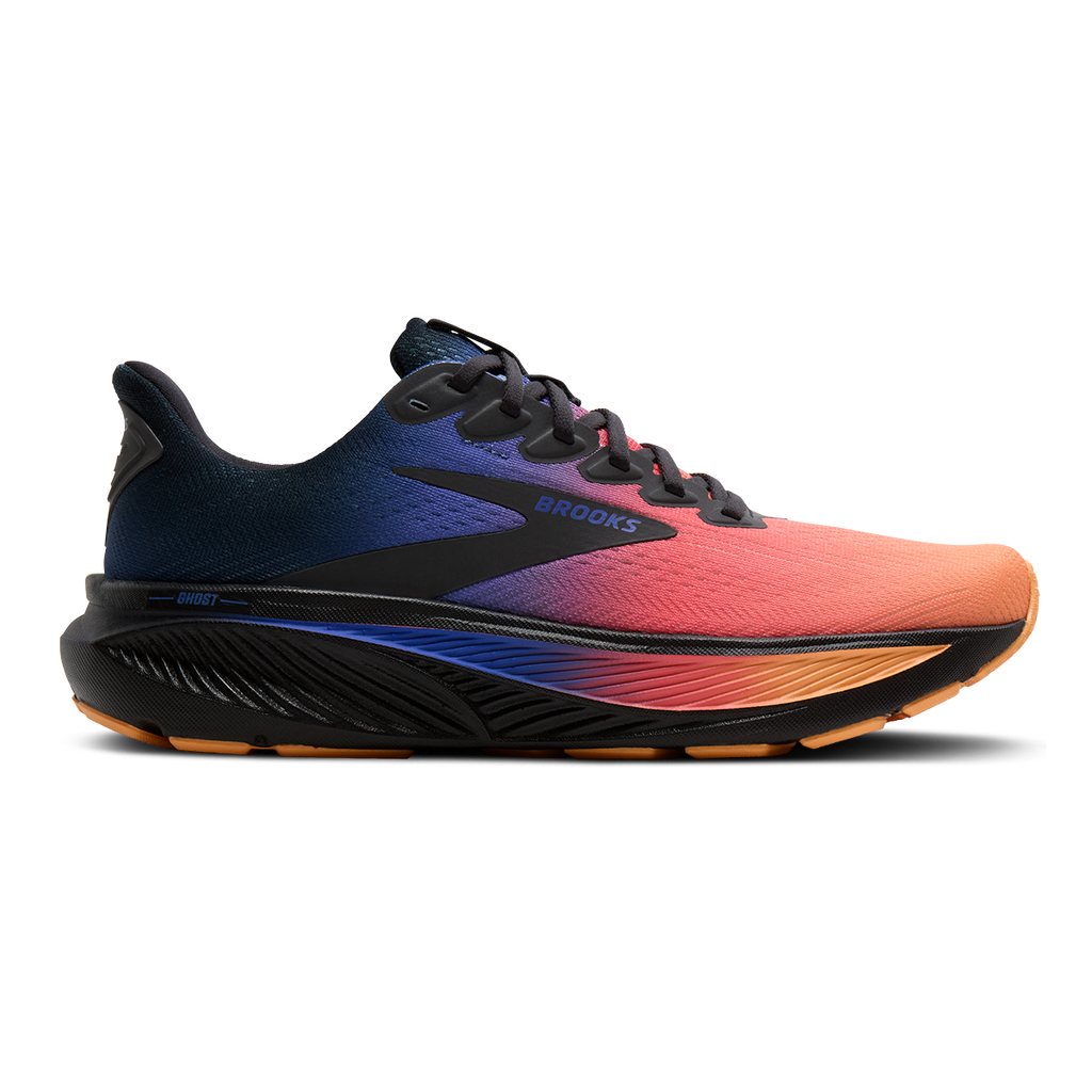 Brooks Ghost 17 — Blue Heron - White - Orange — Size B — Width 5 — Alternate View 45