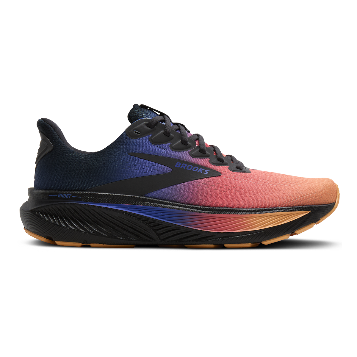 Brooks Ghost 17 — Blue Heron - White - Orange — Size B — Width 5 — Alternate View 45