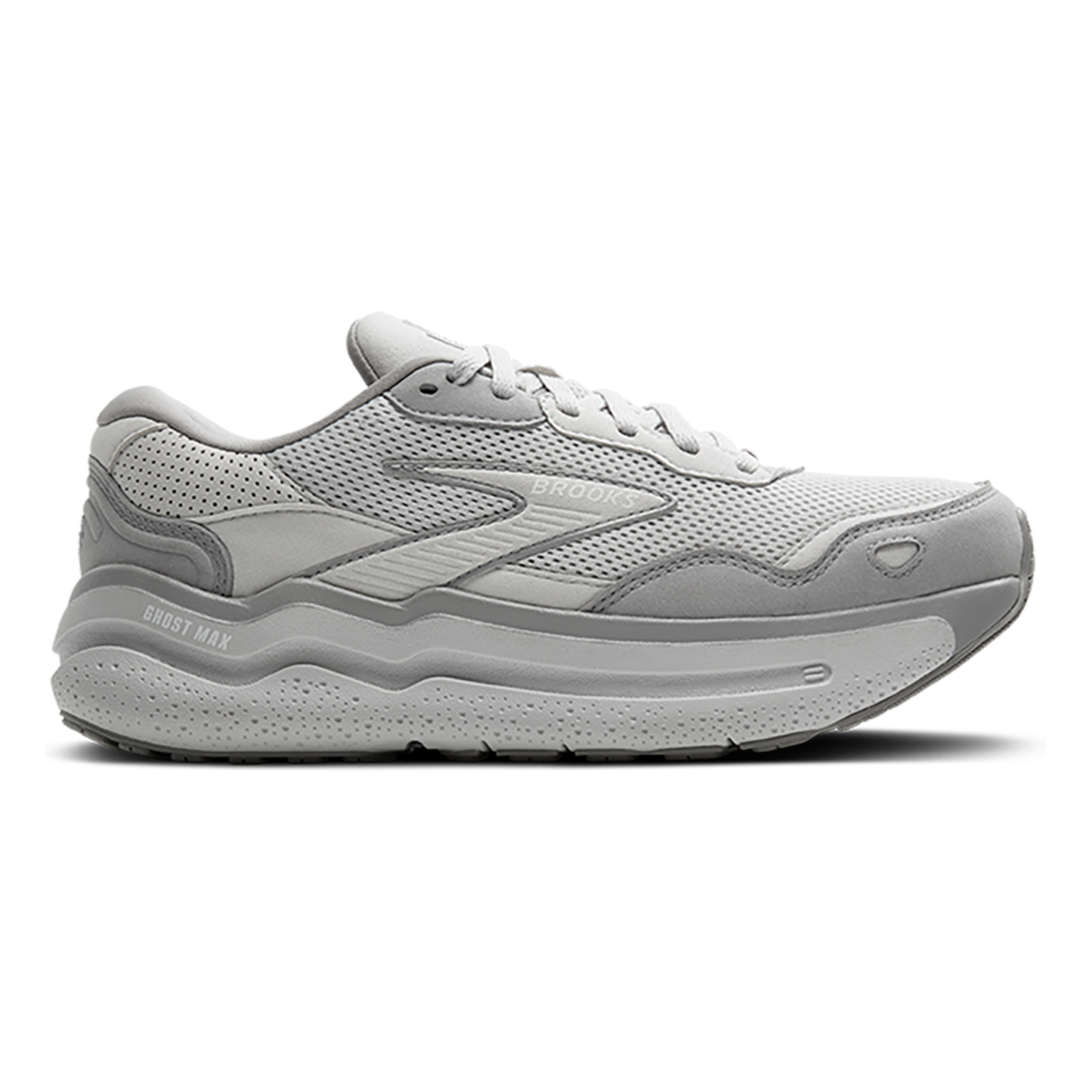 Brooks Ghost Max SE — Almond Peach - Chateau - Coconut — Size B — Width 6.5 — Detail View
