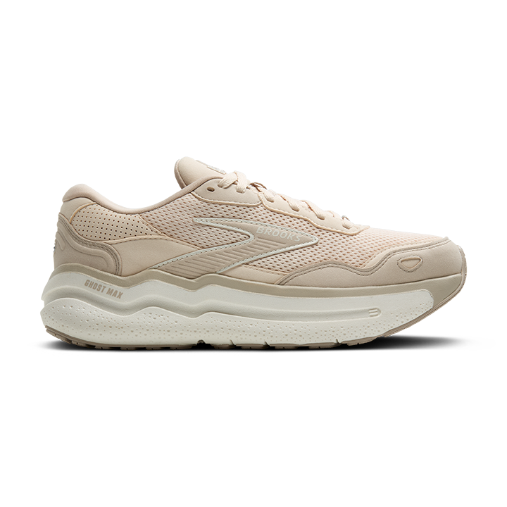 Brooks Ghost Max SE — Almond Peach - Chateau - Coconut — Size B — Width 6.5 — Front View