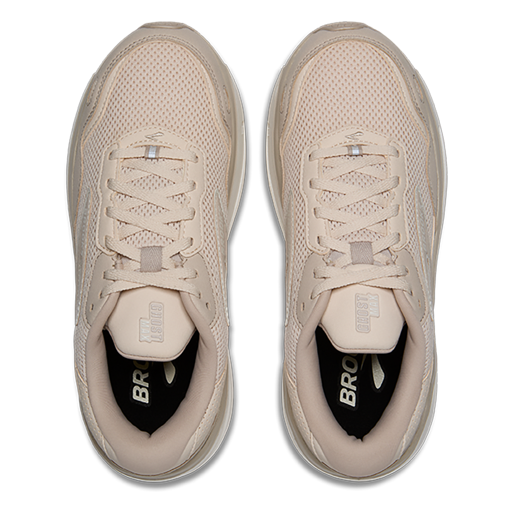 Brooks Ghost Max SE — Almond Peach - Chateau - Coconut — Size B — Width 6.5 — Back View