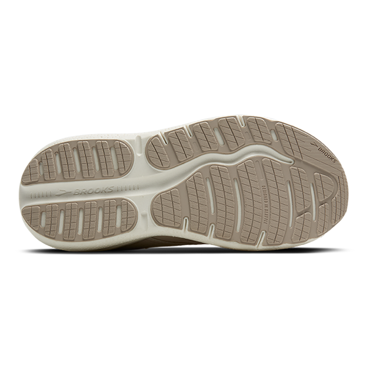 Brooks Ghost Max SE — Almond Peach - Chateau - Coconut — Size B — Width 6.5 — Top View