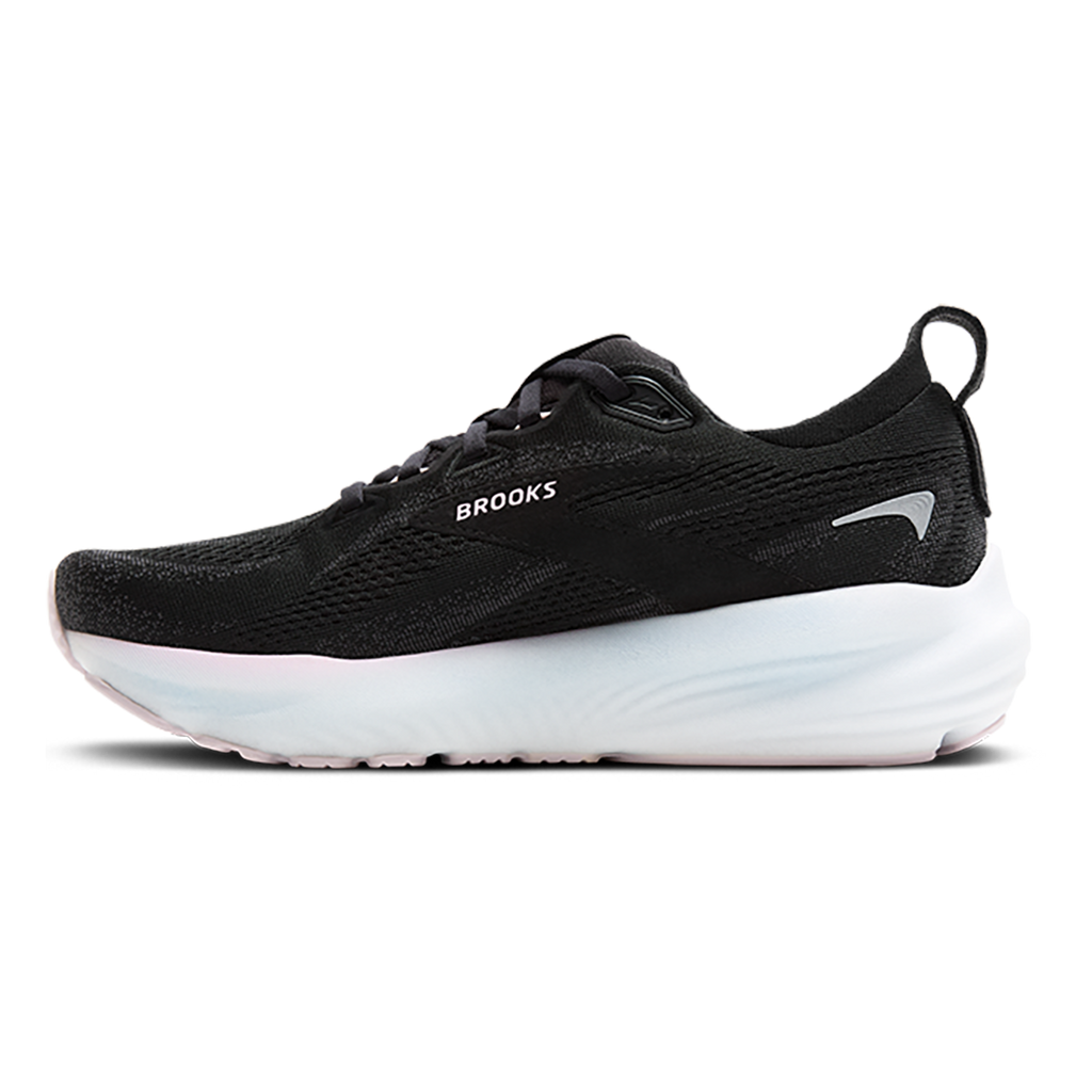 Brooks Glycerin 22 Black - Orchid Ice - White — Black - Orchid Ice - White — Size B — Width 5 — Side View