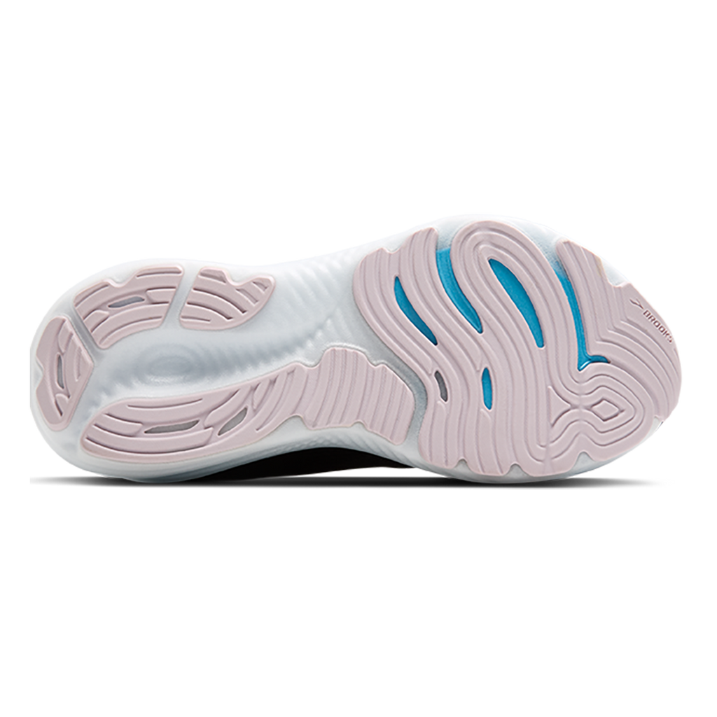 Brooks Glycerin 22 Black - Orchid Ice - White — Black - Orchid Ice - White — Size B — Width 5 — Top View