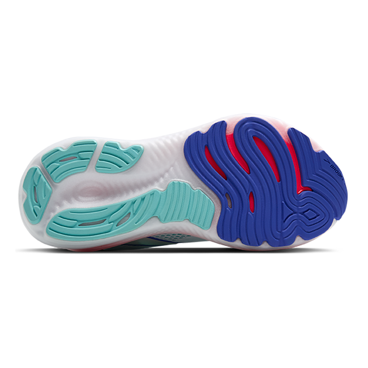 Brooks Glycerin 22 White - Limpet Shell - Amparo Blue — White - Limpet Shell - Amparo Blue — Size B — Width 5 — Top View