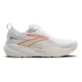 Brooks Glycerin 22 White - Almond Peach - Hot Coral — White - Almond Peach - Hot Coral — Size B — Width 5 — Front View