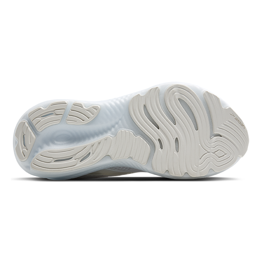 Brooks Glycerin 22 White - White - Grey — White - White - Grey — Size B — Width 5 — Top View