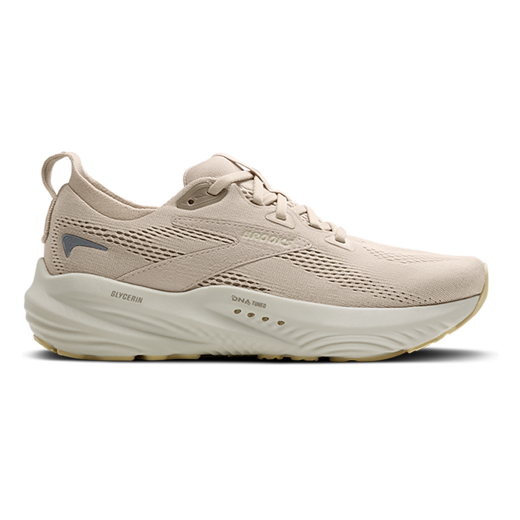 Brooks Glycerin 22 Almond Peach - London Fog - Almond — Almond Peach - London Fog - Almond — Size B — Width 5 — Front View