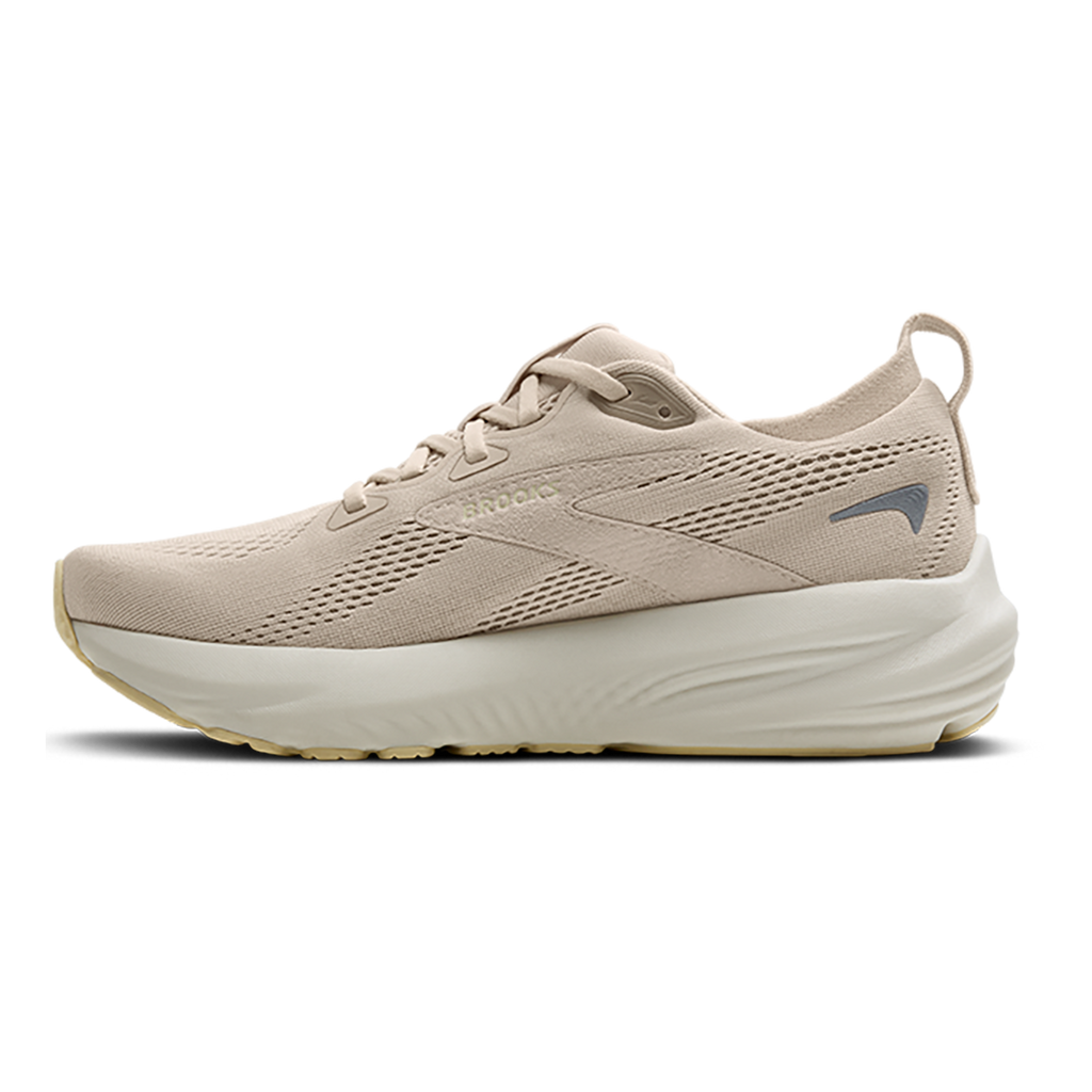 Brooks Glycerin 22 Almond Peach - London Fog - Almond — Almond Peach - London Fog - Almond — Size B — Width 5 — Side View