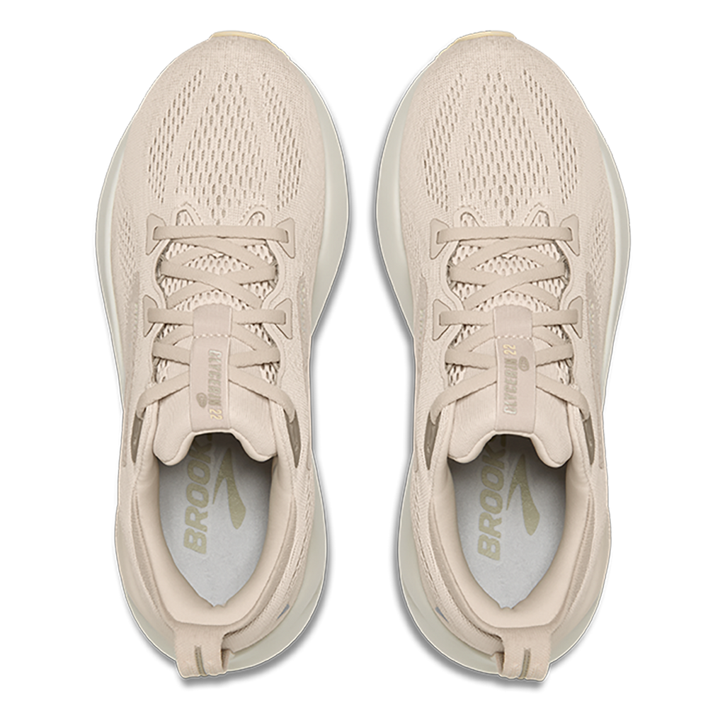 Brooks Glycerin 22 Almond Peach - London Fog - Almond — Almond Peach - London Fog - Almond — Size B — Width 5 — Back View